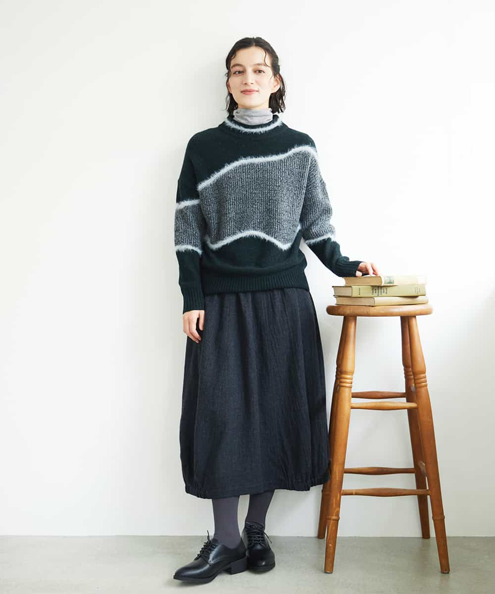 NHHAE36330 GIANNI LO GIUDICE(小さいサイズ)(メゾン ドゥ サンク) [セットアップ対応]リファインガーゼスカート ベージュ