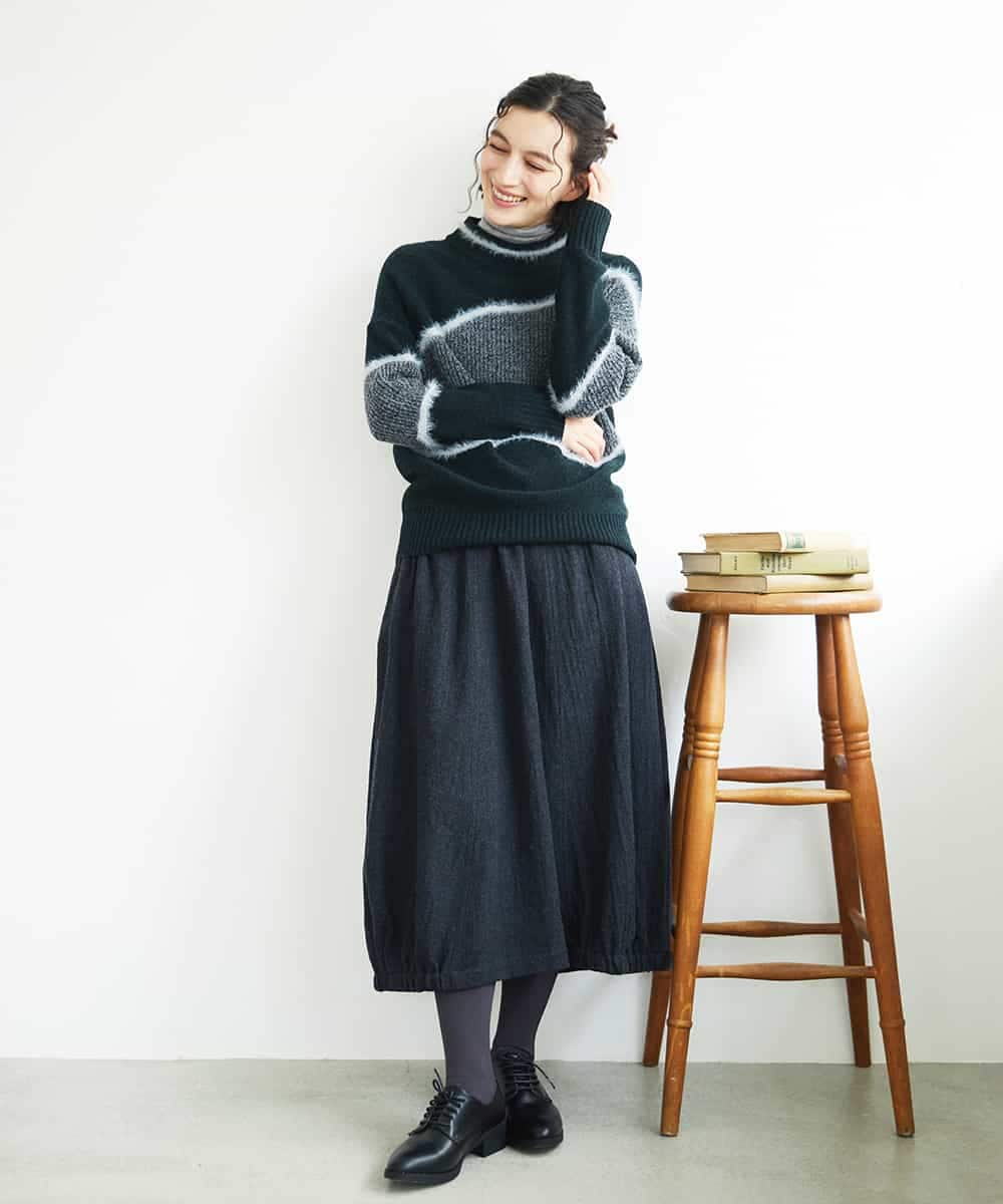 NHHAE36330 GIANNI LO GIUDICE(小さいサイズ)(メゾン ドゥ サンク) [セットアップ対応]リファインガーゼスカート ベージュ