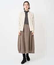 NHHAE36330 GIANNI LO GIUDICE(小さいサイズ)(メゾン ドゥ サンク) [セットアップ対応]リファインガーゼスカート ベージュ