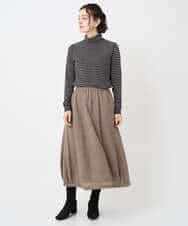 NHHAE36330 GIANNI LO GIUDICE(小さいサイズ)(メゾン ドゥ サンク) [セットアップ対応]リファインガーゼスカート ベージュ