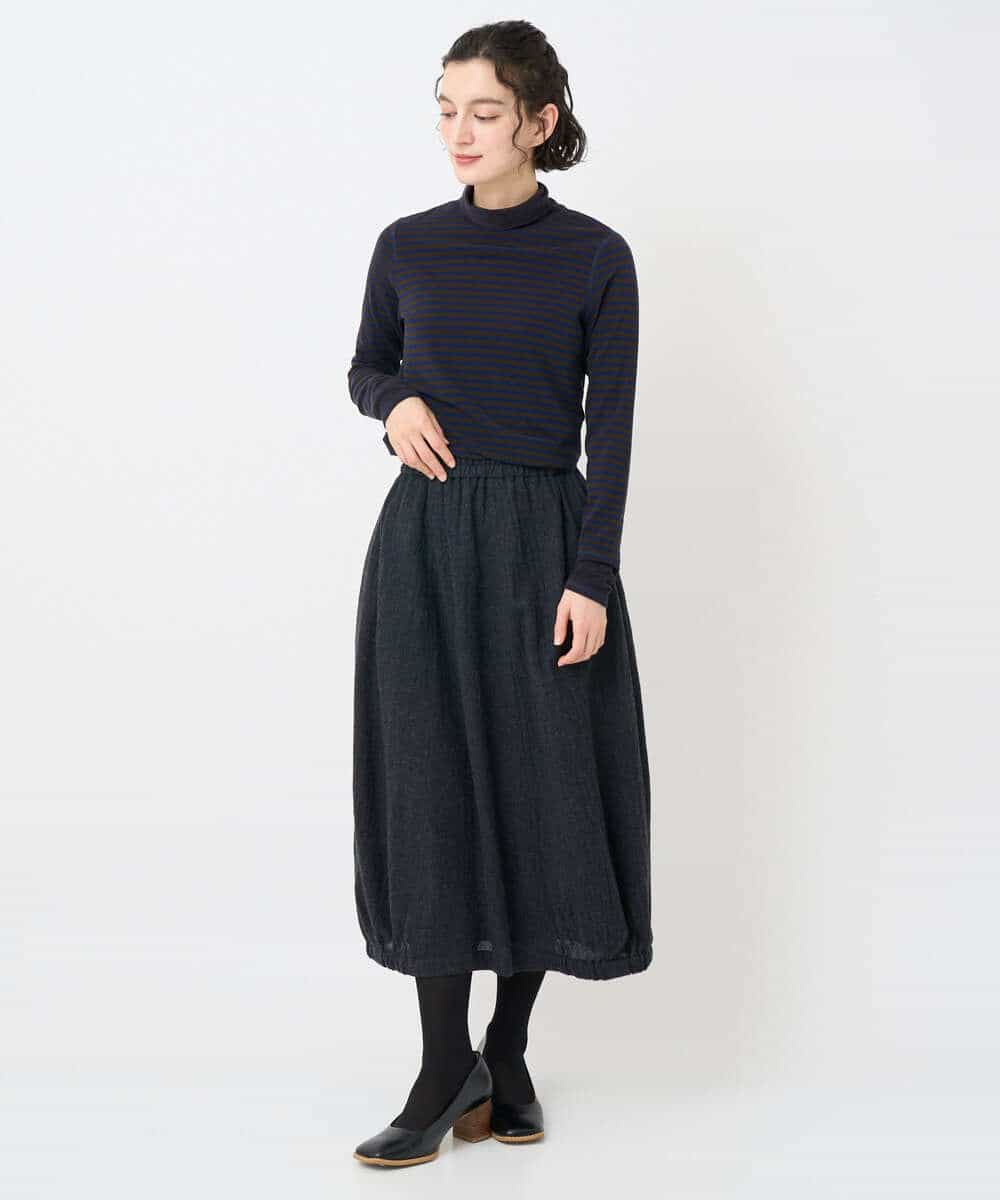 NHHAE36330 GIANNI LO GIUDICE(小さいサイズ)(メゾン ドゥ サンク) [セットアップ対応]リファインガーゼスカート ベージュ