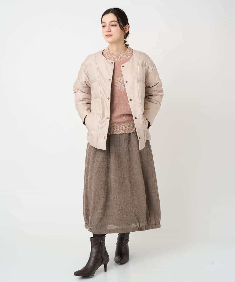 NHHAE36330 GIANNI LO GIUDICE(小さいサイズ)(メゾン ドゥ サンク) [セットアップ対応]リファインガーゼスカート ベージュ