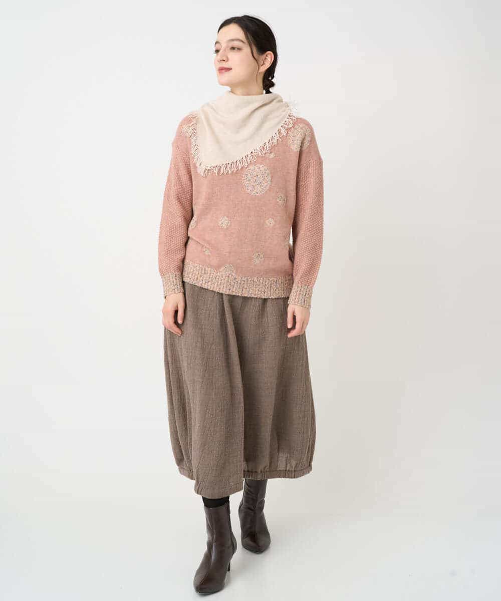 NHHAE36330 GIANNI LO GIUDICE(小さいサイズ)(メゾン ドゥ サンク) [セットアップ対応]リファインガーゼスカート ベージュ