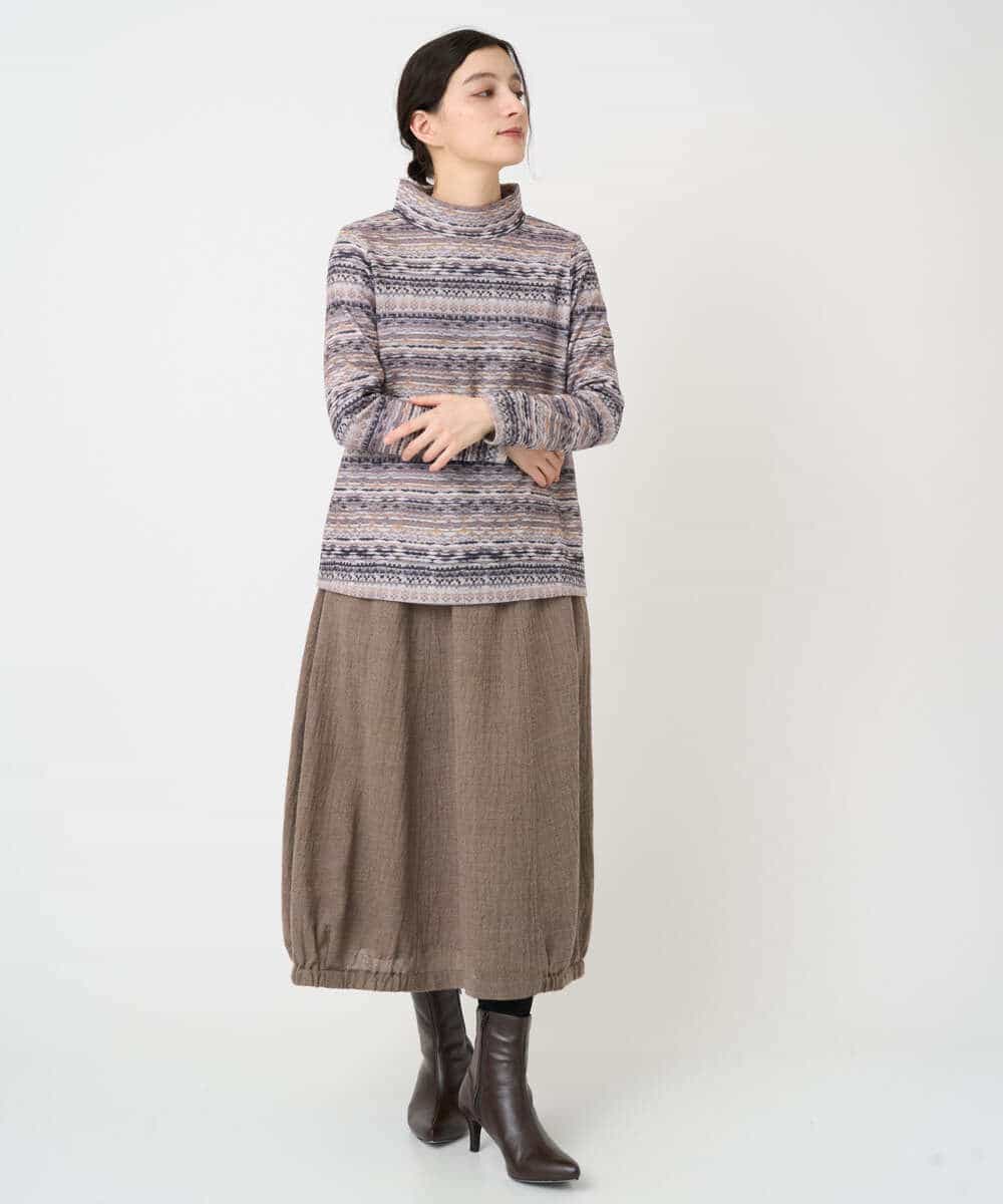 NHHAE36330 GIANNI LO GIUDICE(小さいサイズ)(メゾン ドゥ サンク) [セットアップ対応]リファインガーゼスカート ベージュ