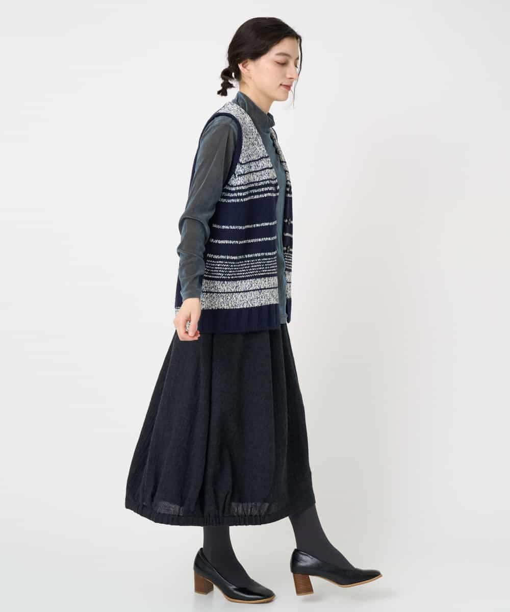 NHHAE36330 GIANNI LO GIUDICE(小さいサイズ)(メゾン ドゥ サンク) [セットアップ対応]リファインガーゼスカート ベージュ