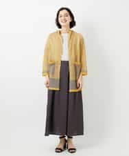 NHHGE84330 GIANNI LO GIUDICE(小さいサイズ)(メゾン ドゥ サンク) カラーリネン製品洗いスカート ダークグレー