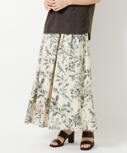 NHHHF91290 GIANNI LO GIUDICE(小さいサイズ) 淡彩フラワープリントスカート