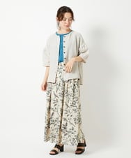 NHHHF91290 GIANNI LO GIUDICE(小さいサイズ)(メゾン ドゥ サンク) 淡彩フラワープリントスカート ベージュ