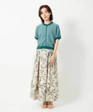 NHHHF91290 GIANNI LO GIUDICE(小さいサイズ)(メゾン ドゥ サンク) 淡彩フラワープリントスカート ベージュ