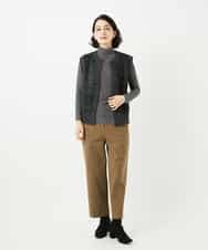 NHKAF85130 GIANNI LO GIUDICE(小さいサイズ)(メゾン ドゥ サンク) ミッププロッサムベア天ボーダー柄ハイネックカットソー ベージュ