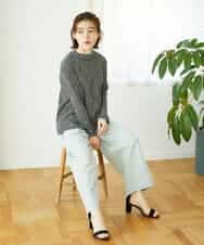 NHKGD30190 GIANNI LO GIUDICE(小さいサイズ)(メゾン ドゥ サンク) [日本製]カールマイヤーチェックカットソー ベージュ