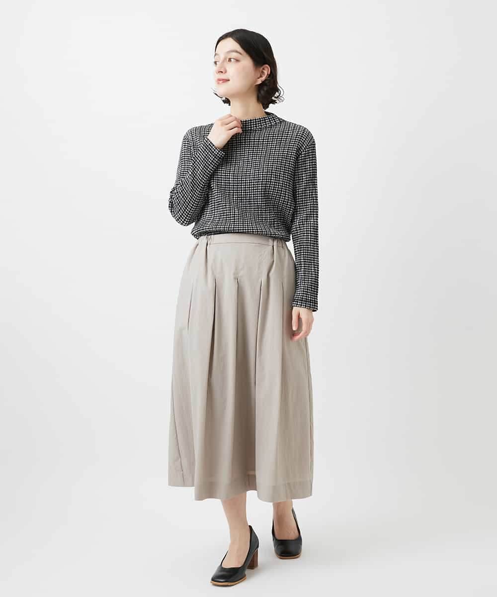 NHKGD30190 GIANNI LO GIUDICE(小さいサイズ)(メゾン ドゥ サンク) [日本製]カールマイヤーチェックカットソー ベージュ