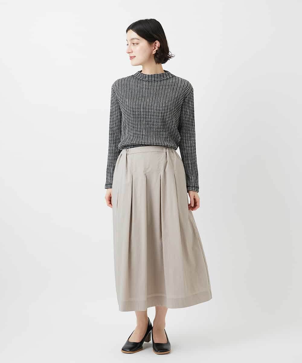 NHKGD30190 GIANNI LO GIUDICE(小さいサイズ)(メゾン ドゥ サンク) [日本製]カールマイヤーチェックカットソー ベージュ