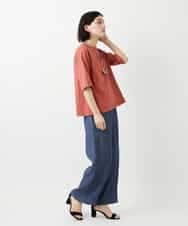 NHKGE40210 GIANNI LO GIUDICE(小さいサイズ)(メゾン ドゥ サンク) クールローレルスカイコットTシャツ ラベンダー