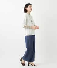 NHKGE40210 GIANNI LO GIUDICE(小さいサイズ)(メゾン ドゥ サンク) クールローレルスカイコットTシャツ ラベンダー
