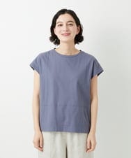 NHKGE41190 GIANNI LO GIUDICE(小さいサイズ)(メゾン ドゥ サンク) クールローレルスリーブレスカットソー ラベンダー
