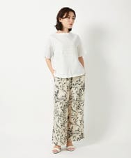 NHKGE53250 GIANNI LO GIUDICE(小さいサイズ)(メゾン ドゥ サンク) [日本製]シルケット天竺カットソー カーキ
