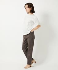 NHKGE53250 GIANNI LO GIUDICE(小さいサイズ)(メゾン ドゥ サンク) [日本製]シルケット天竺カットソー カーキ