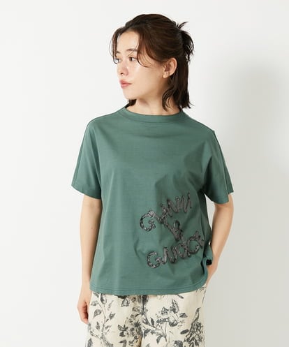 NHKGE55180 GIANNI LO GIUDICE(小さいサイズ) [日本製]クールローレル天竺ロゴカットソー