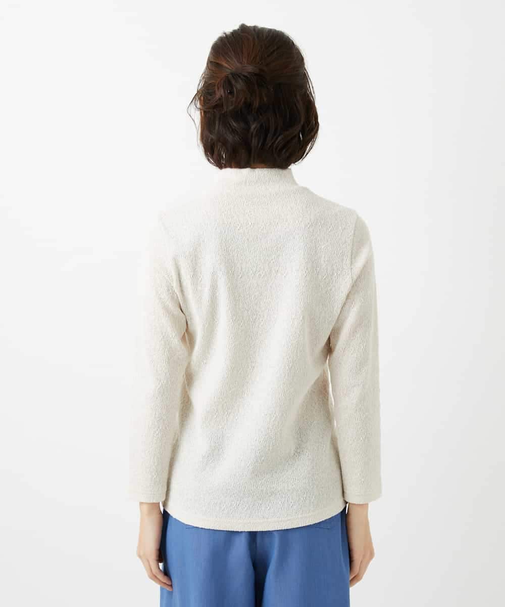 NHKGF80180 GIANNI LO GIUDICE(小さいサイズ)(メゾン ドゥ サンク) メッシュレースハイネックプルオーバー アイボリー