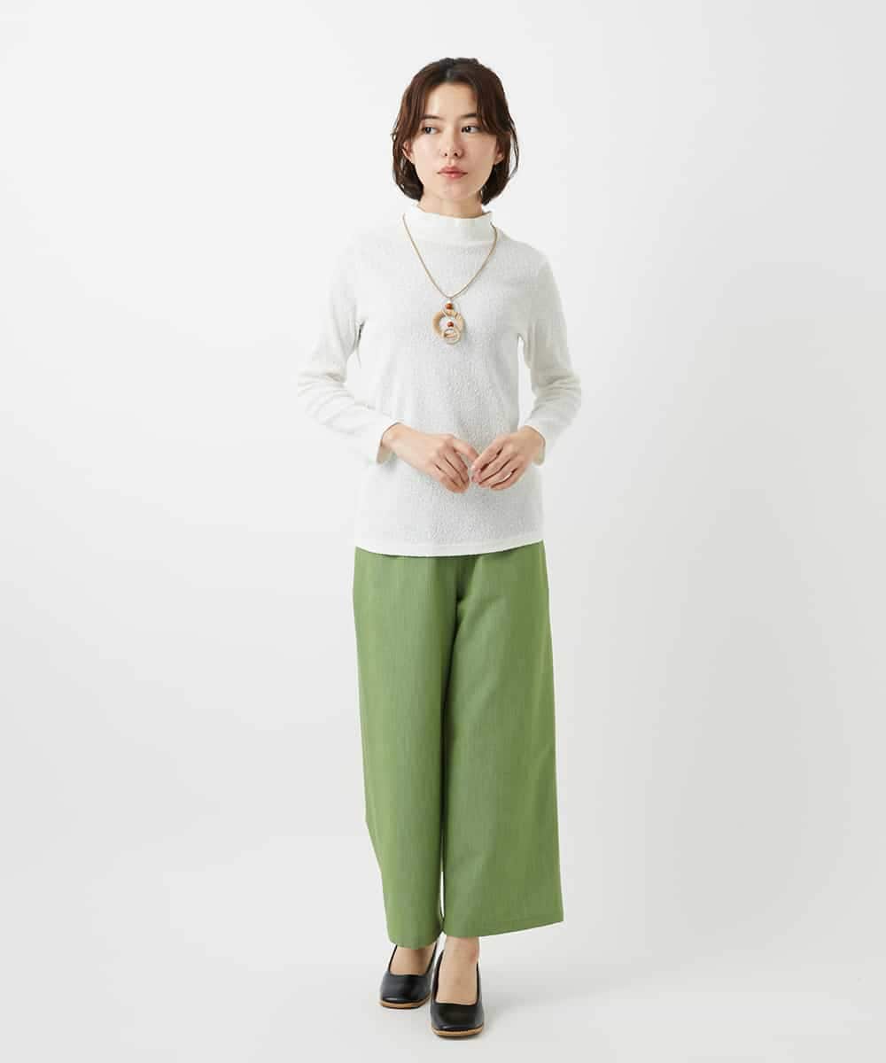 NHKGF80180 GIANNI LO GIUDICE(小さいサイズ)(メゾン ドゥ サンク) メッシュレースハイネックプルオーバー アイボリー
