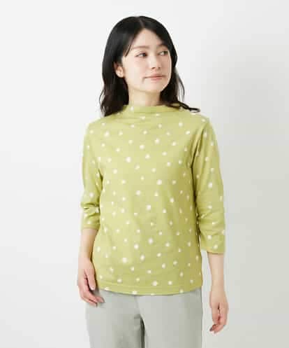 NHKHF91150 GIANNI LO GIUDICE(小さいサイズ) ドット柄ボトルネックカットソー