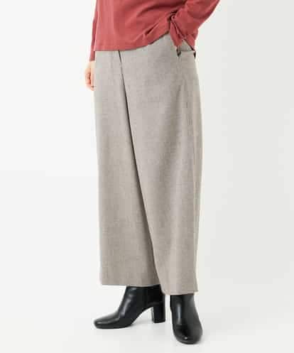 NHLAF84230 GIANNI LO GIUDICE(小さいサイズ) [両面起毛]ガンクラブチェックワイドストレートパンツ