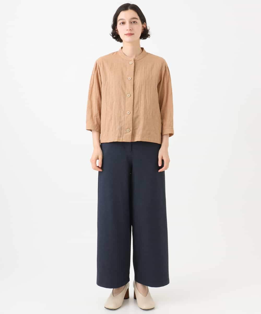NHLAI83210 GIANNI LO GIUDICE(小さいサイズ)(メゾン ドゥ サンク) [セットアップ対応]デニムジャージーセミワイドパンツ ネイビー