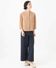 NHLAI83210 GIANNI LO GIUDICE(小さいサイズ)(メゾン ドゥ サンク) [セットアップ対応]デニムジャージーセミワイドパンツ ネイビー