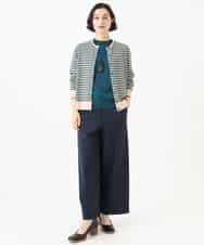 NHLAI83210 GIANNI LO GIUDICE(小さいサイズ)(メゾン ドゥ サンク) [セットアップ対応]デニムジャージーセミワイドパンツ ネイビー