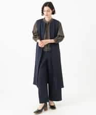 NHLAI83210 GIANNI LO GIUDICE(小さいサイズ)(メゾン ドゥ サンク) [セットアップ対応]デニムジャージーセミワイドパンツ ネイビー
