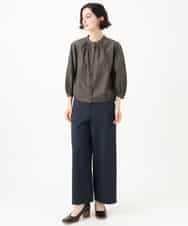 NHLAI83210 GIANNI LO GIUDICE(小さいサイズ)(メゾン ドゥ サンク) [セットアップ対応]デニムジャージーセミワイドパンツ ネイビー