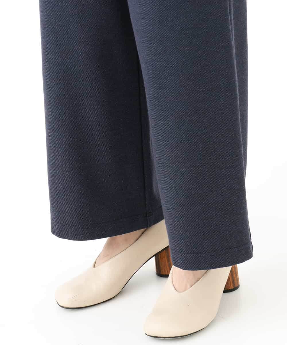 NHLAI83210 GIANNI LO GIUDICE(小さいサイズ)(メゾン ドゥ サンク) [セットアップ対応]デニムジャージーセミワイドパンツ ネイビー