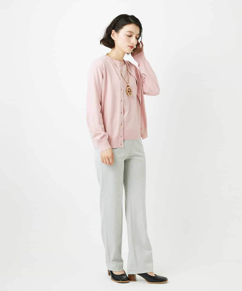 NHLEF82180 GIANNI LO GIUDICE(小さいサイズ)(メゾン ドゥ サンク) [新色追加]アウトファーストストレートパンツ ライトグレー