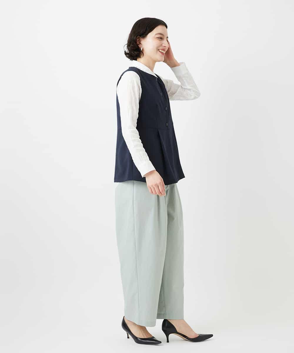 NHLGD33230 GIANNI LO GIUDICE(小さいサイズ)(メゾン ドゥ サンク) ポリエステルコットングログランパンツ ミントグリーン