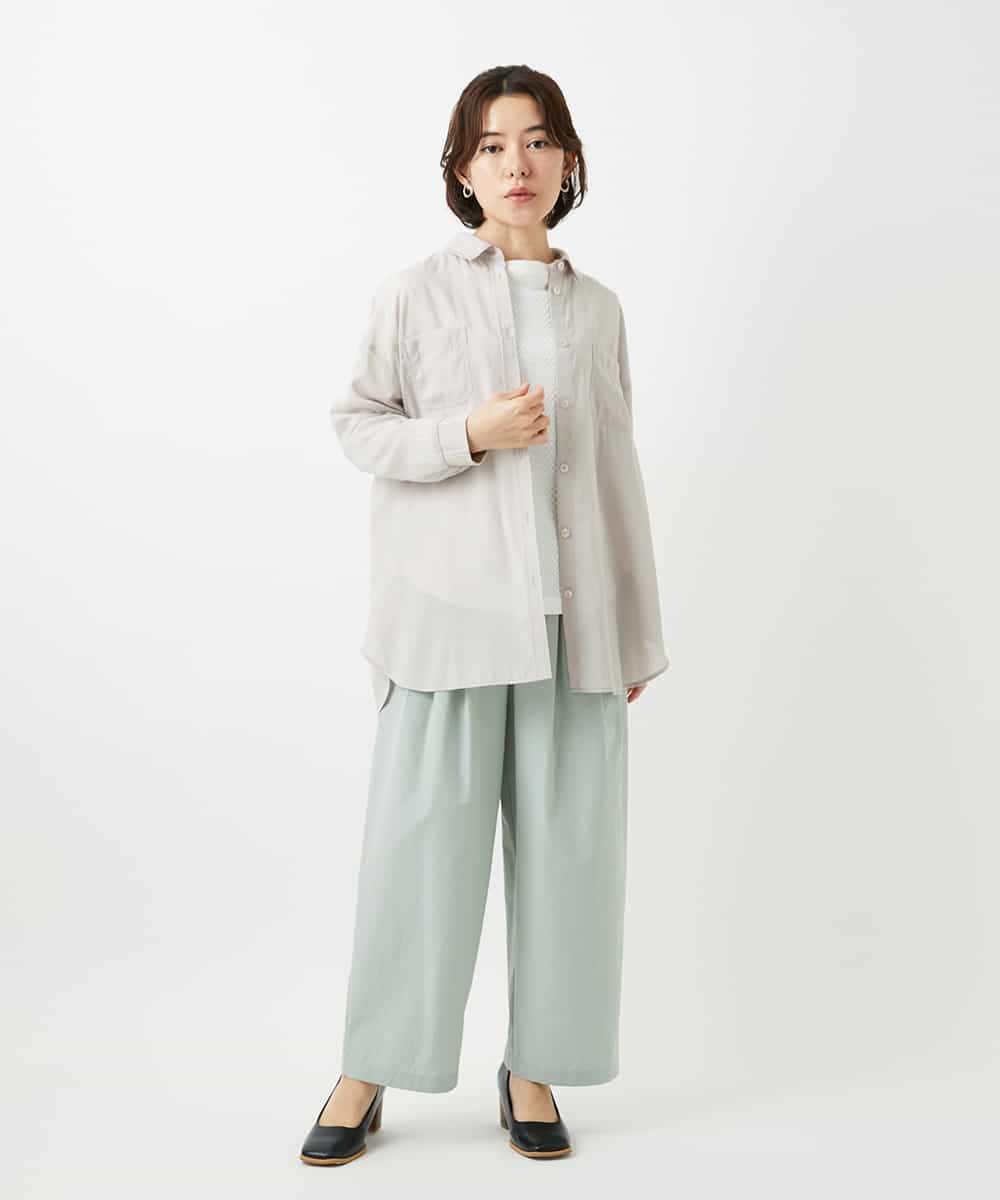 NHLGD33230 GIANNI LO GIUDICE(小さいサイズ)(メゾン ドゥ サンク) ポリエステルコットングログランパンツ ミントグリーン