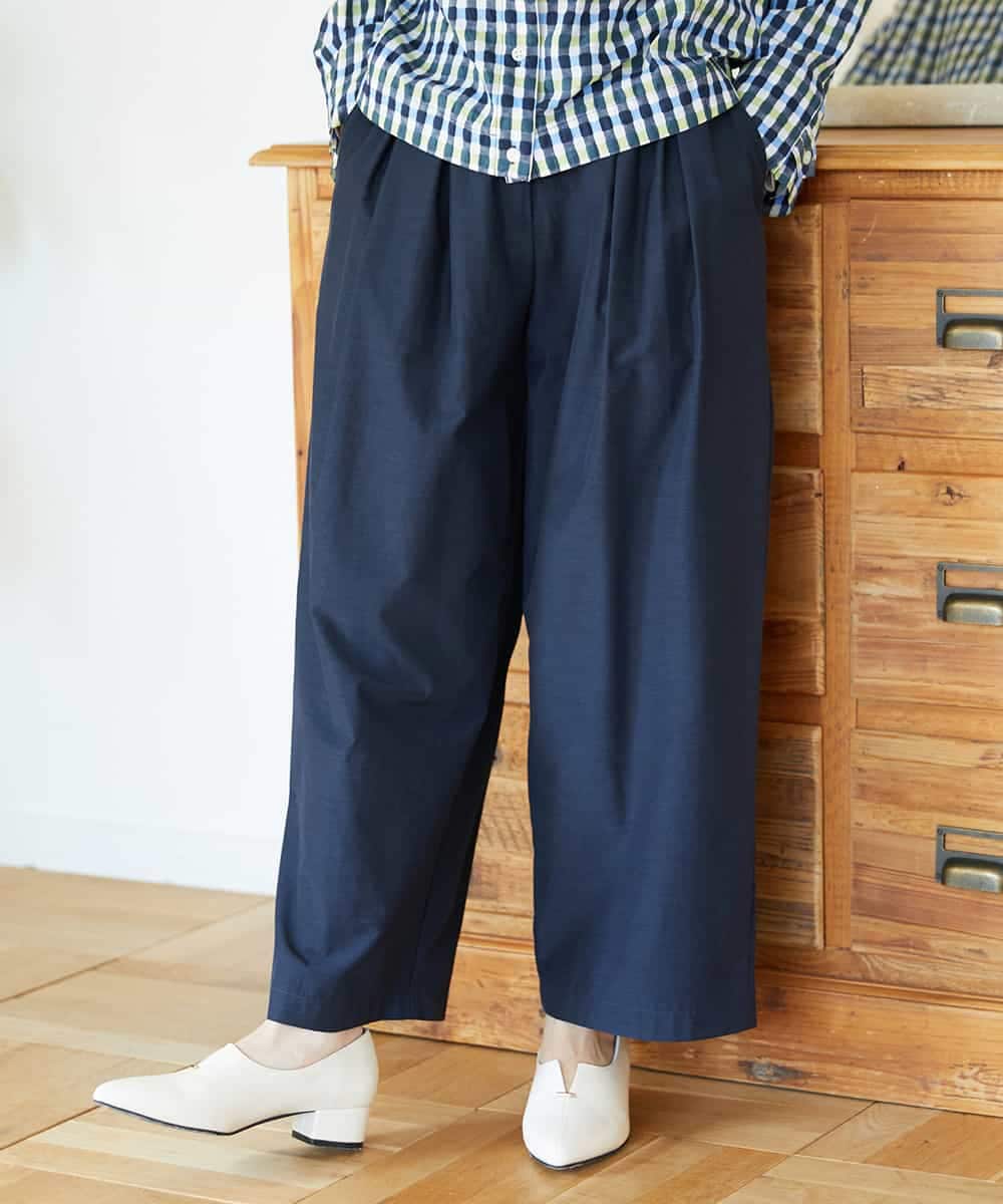NHLGD33230 GIANNI LO GIUDICE(小さいサイズ)(メゾン ドゥ サンク) ポリエステルコットングログランパンツ ネイビー