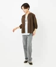 NHLJC82180 GIANNI LO GIUDICE(小さいサイズ)(メゾン ドゥ サンク) アウトファーストストレートパンツ グレー