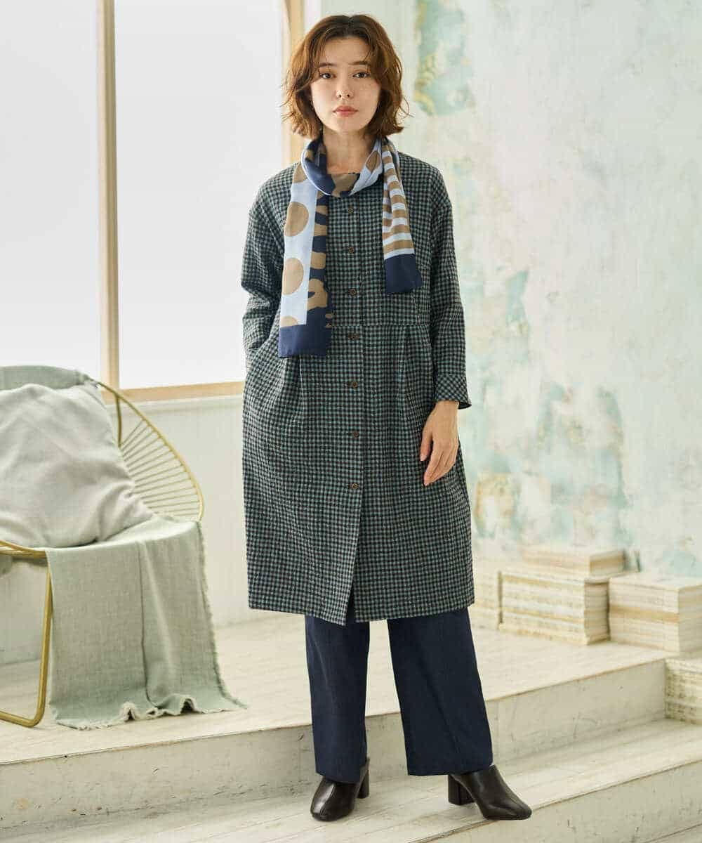 NHLJD14300 GIANNI LO GIUDICE(小さいサイズ)(メゾン ドゥ サンク) [セットアップ対応]デニムライクシャンブレーパンツ ネイビー
