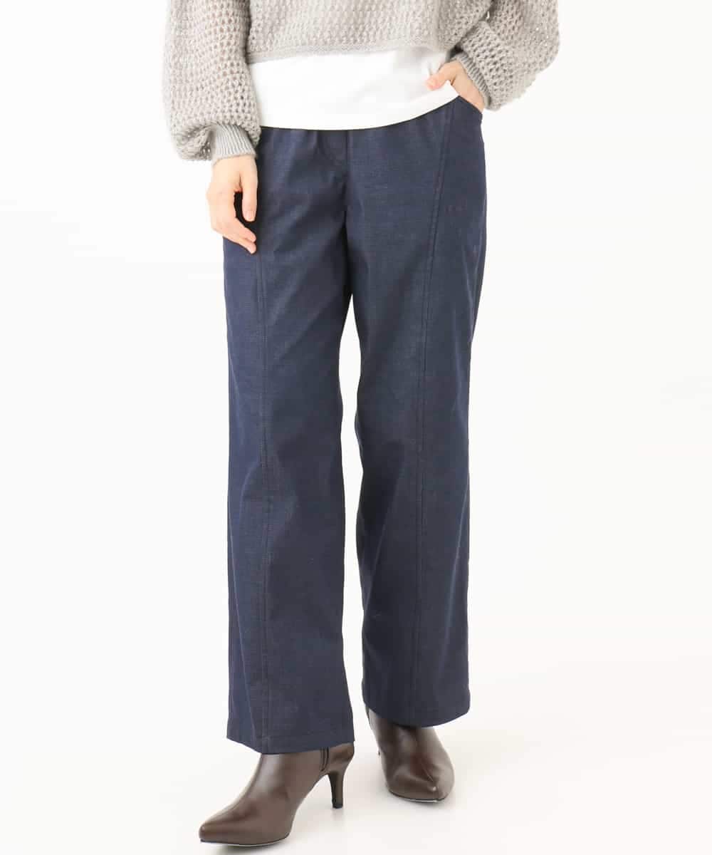 NHLJD14300 GIANNI LO GIUDICE(小さいサイズ)(メゾン ドゥ サンク) [セットアップ対応]デニムライクシャンブレーパンツ ネイビー