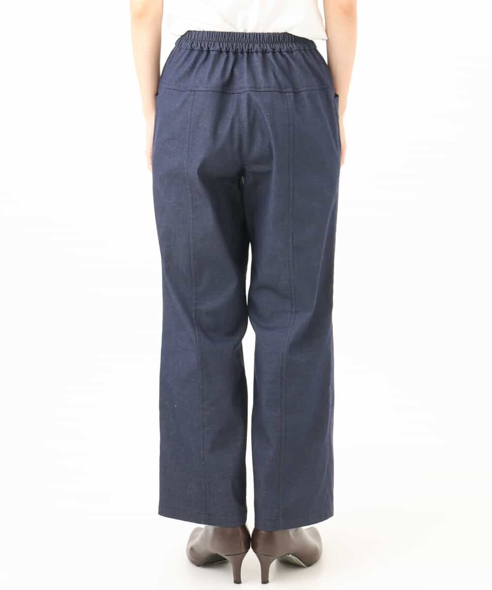 NHLJD14300 GIANNI LO GIUDICE(小さいサイズ)(メゾン ドゥ サンク) [セットアップ対応]デニムライクシャンブレーパンツ ネイビー