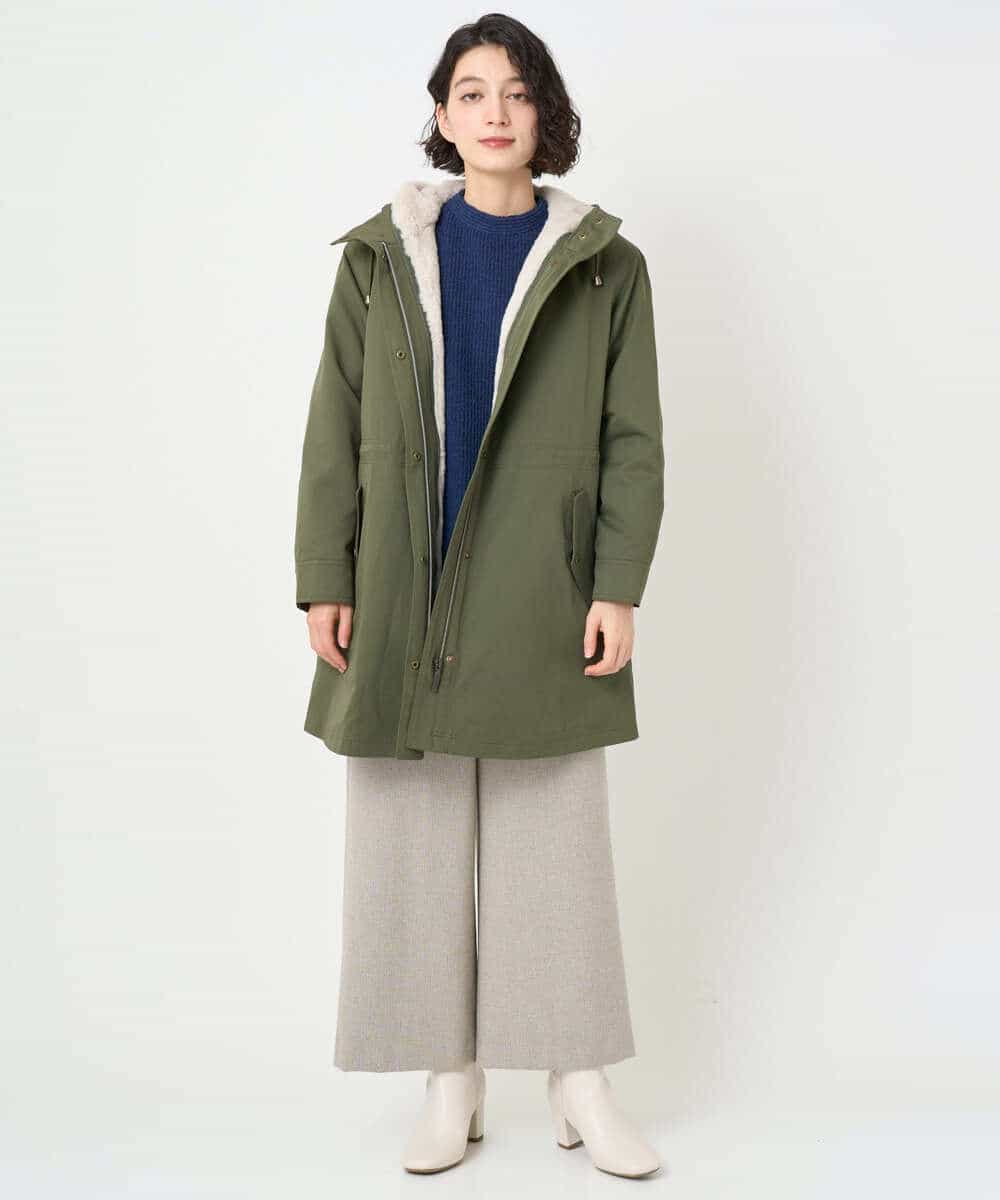 NHPAE20360 GIANNI LO GIUDICE(小さいサイズ)(メゾン ドゥ サンク) コットンスラブインレーチュニックカットソー ベージュ