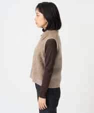 NHSAH36290 GIANNI LO GIUDICE(小さいサイズ)(メゾン ドゥ サンク) アルパカファーベスト ベージュ