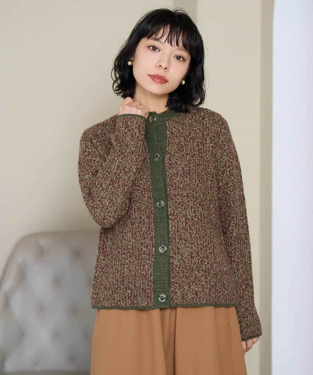 NHSAH41270 GIANNI LO GIUDICE(小さいサイズ) ミックスヤーンカーディガン