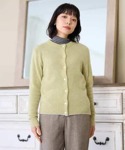 NHSAI86390 GIANNI LO GIUDICE(小さいサイズ) ピュアカシミヤクルーネックカーディガン