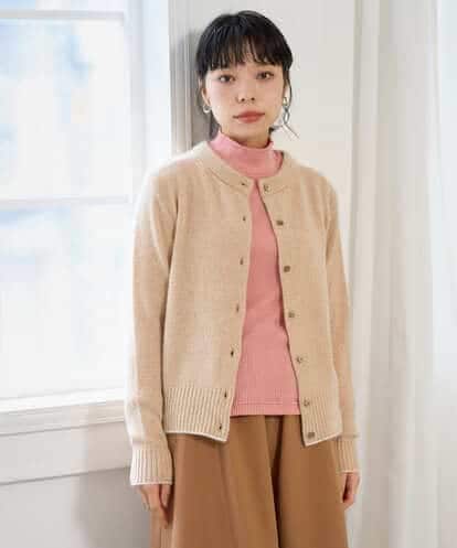 NHSAI86390 GIANNI LO GIUDICE(小さいサイズ) ピュアカシミヤクルーネックカーディガン