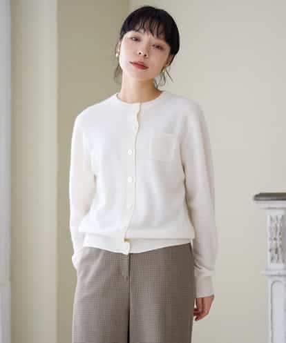 NHSAI87390 GIANNI LO GIUDICE(小さいサイズ) カシミヤクルーネックカーディガン