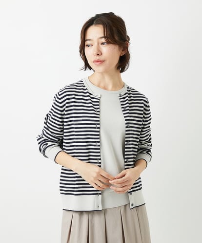 NHSEF80180 GIANNI LO GIUDICE(小さいサイズ) [アンサンブル対応]クルーネックニットカーディガン