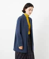 NHTAF84270 GIANNI LO GIUDICE(小さいサイズ)(メゾン ドゥ サンク) ボンバーヒートカーディガン ネイビー