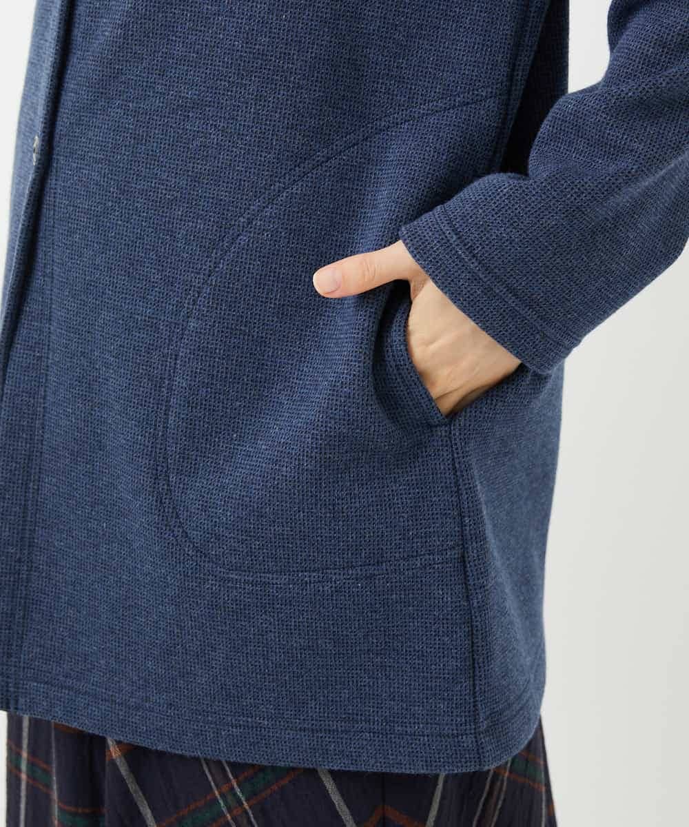NHTAF84270 GIANNI LO GIUDICE(小さいサイズ)(メゾン ドゥ サンク) ボンバーヒートカーディガン ネイビー